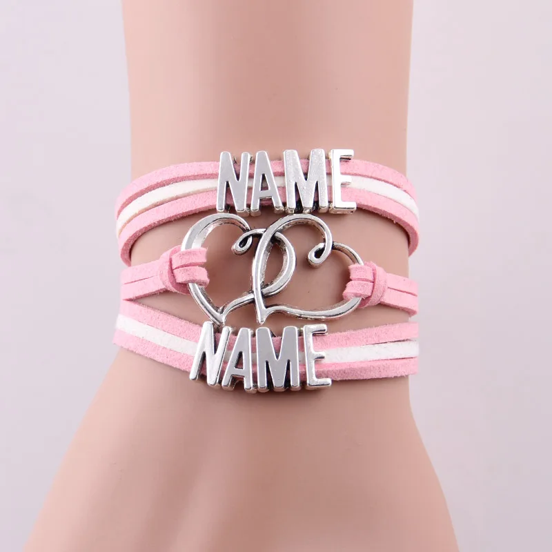 Handmade custom name bracelet family friends lover length diy
customised text men woemen Bracelets & Bangles for women jewelry