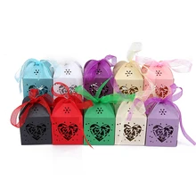 50 штук, 5*5*8 см, на заказ, имя жениха и невесты, свадьба, дата, милая любовь, сердце, коробка конфет для свадьбы и украшение для свадьбы дня рождения