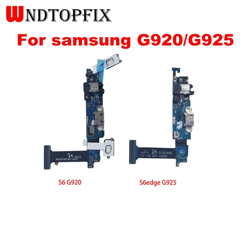 

For Samsung Galaxy S6 Edge G925F Charging Port Flex Cable Dock Connector For Samsung Galaxy S6 G920F Charger Board USB