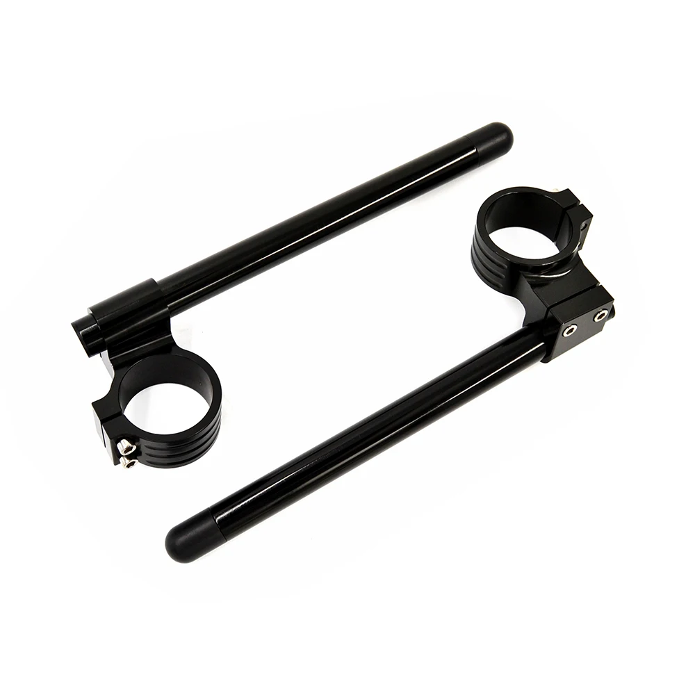 

BJMOTO Universal Racing Adjustable CNC Higher Raised 45MM Clip On Clipons Fork Handlebars Handle Bar for Cafe Racer Motorcycle