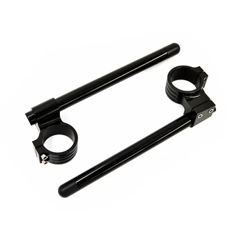 

BJMOTO Universal Racing Adjustable CNC Higher Raised 45MM Clip On Clipons Fork Handlebars Handle Bar for Cafe Racer Motorcycle