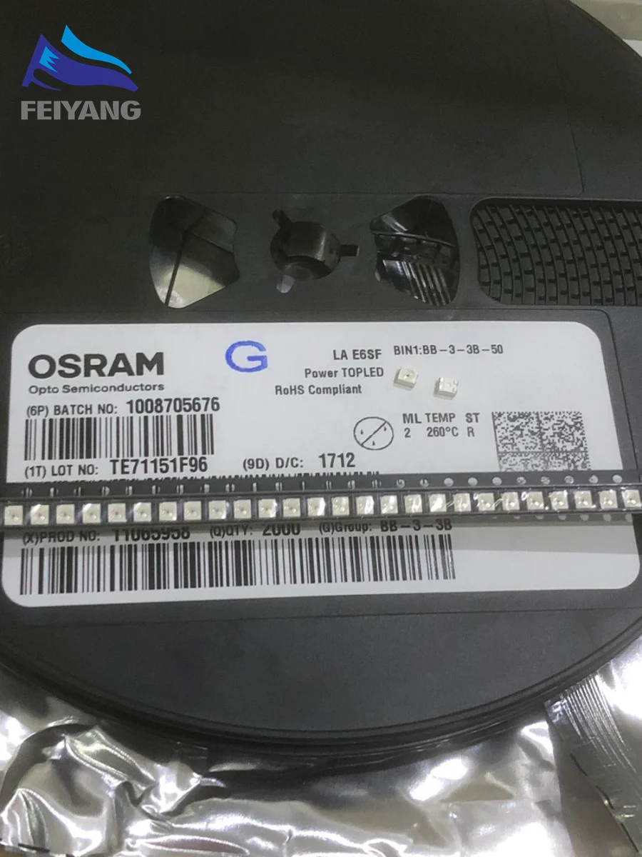 LAE6SF-V2BA-1-1 LS E6SF-V2BA-1-1 OSRAM 3528 красный четырехногий Yin Chaoliang светодиодный задний фонарь SMD общий катод PLCC-4