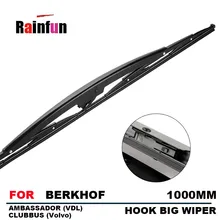 Щетка стеклоочистителя для автобуса RAINFUN для BERKHOF, AMBASSADOR(VDL), CLUBBUS(Volvo) CITY, большая Щетка стеклоочистителя длиной 1000 мм, Тип крюка