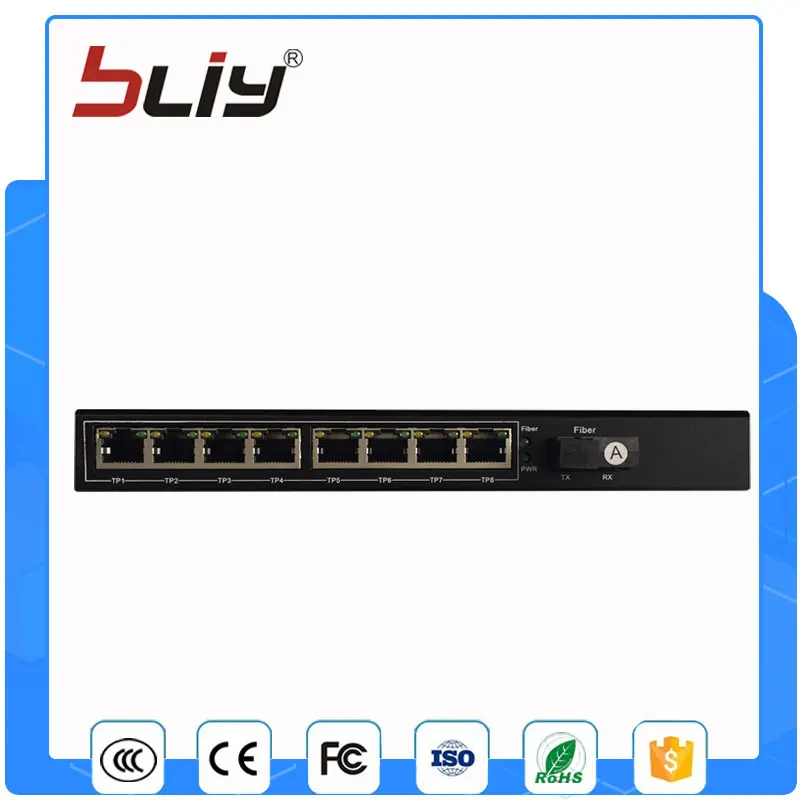 

8 Port 100Mbps IEEE802.3af POE Switch/Injector Power over Ethernet Network Switch for IP Camera VoIP Phone AP devices