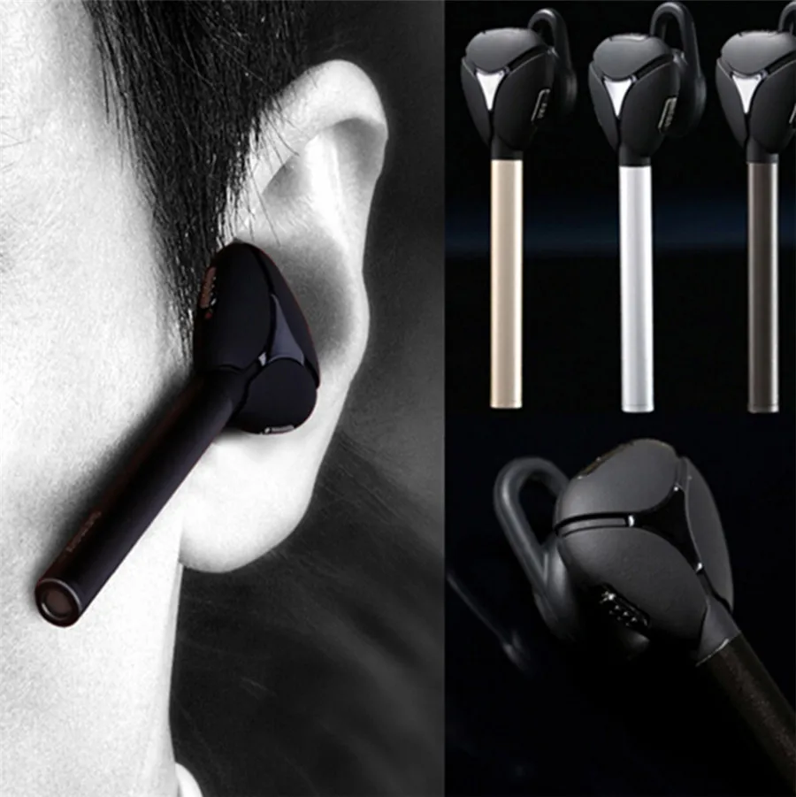 

Remax RB-T3 Metal V4.1 Bluetooth Headset Smart Stereo Headphone Business Earphone Remote Shutter For Samsung Apple Nokia HTC FQ