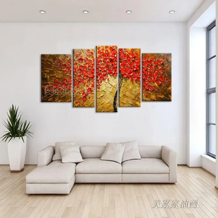 red flower tree on brown