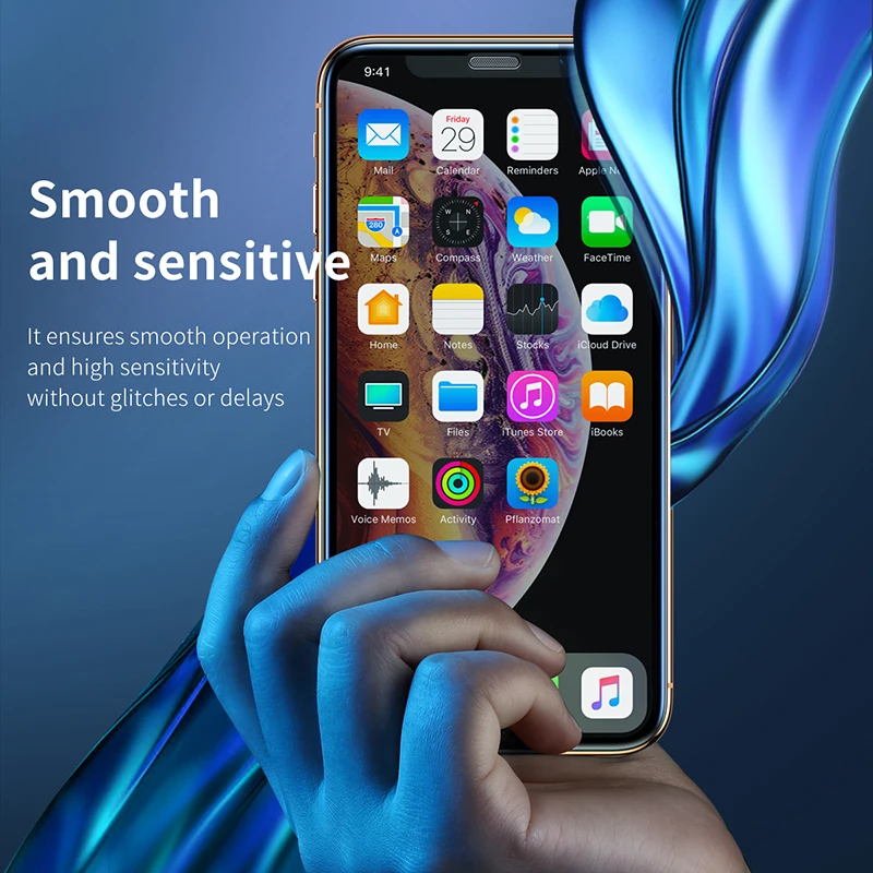 Защитная пленка для экрана Baseus 3D для iPhone XR 0,3 мм, ультратонкое Защитное стекло для iPhone Xs X Xs Max 7 8, переднее закаленное стекло