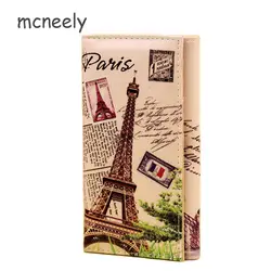 Макнили женский длинный бумажник кошелек Париж башня клатч кошелек бумажник для кошелек для студента держатель для карт кошелек ла cartera de La