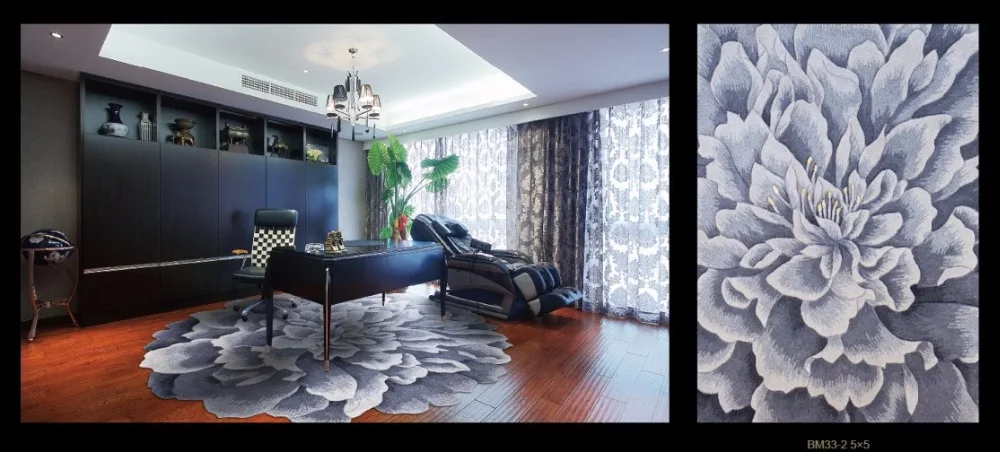 Новая Зеландия чистая шерсть ручной ковровое покрытие футон ковер в гостиной стол кабинета круглые большие цветы на заказ