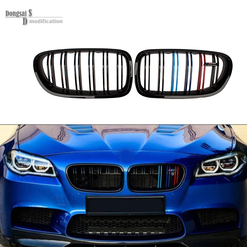 

2010+ 5 Series F10 Racing Grille Dual Slat Kidney Front Grills For bmw F10 520i 523i 525i 530i 535i M Color