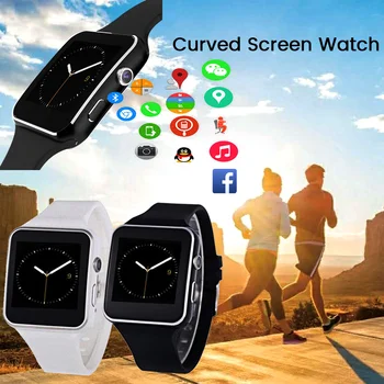 

1.54 Inch IPS HD LCD Smart Watch X6 - Smartwatch with Camera Touch Screen Support SIM TF Card Bluetooth Smartwatch