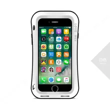 Love mei мощный небольшой поясной водонепроницаемый противоударный алюминиевый чехол для Apple iPhone 8 7 Plus 5,5 дюймов с закаленным стеклом