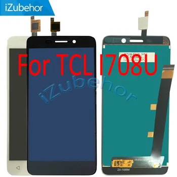

5.0 inch IPS display screen For TCL I708U MTK6732 phone LCD+touch screen digitizer Assembly black and white free shipping