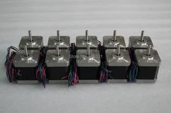 10pcs Nema17 Stepper Motor 42HS47A41205 0.6N.m(86oz-in) 1.2A 47mm motor length 4 leads CNC Laser 3D printer 10pcs Nema17 Stepper Motor 42HS47A41205 0.6N.m(86oz-in) 1.2A 47mm motor length 4 leads CNC Laser 3D printer