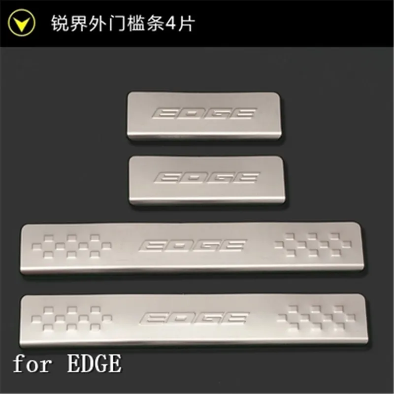 

high quality Stainless Steel Scuff Plate/Door Sill Door Sill External for Ford EDGE 2015- 2018 Car styling