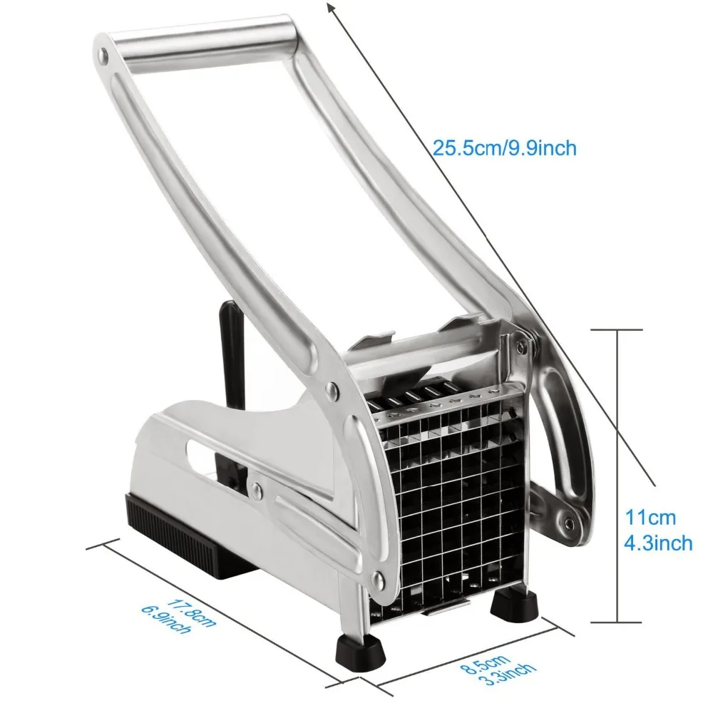 Картофелечистка из нержавеющей стали французский резак для жарки измельчитель овощей 2 лезвия