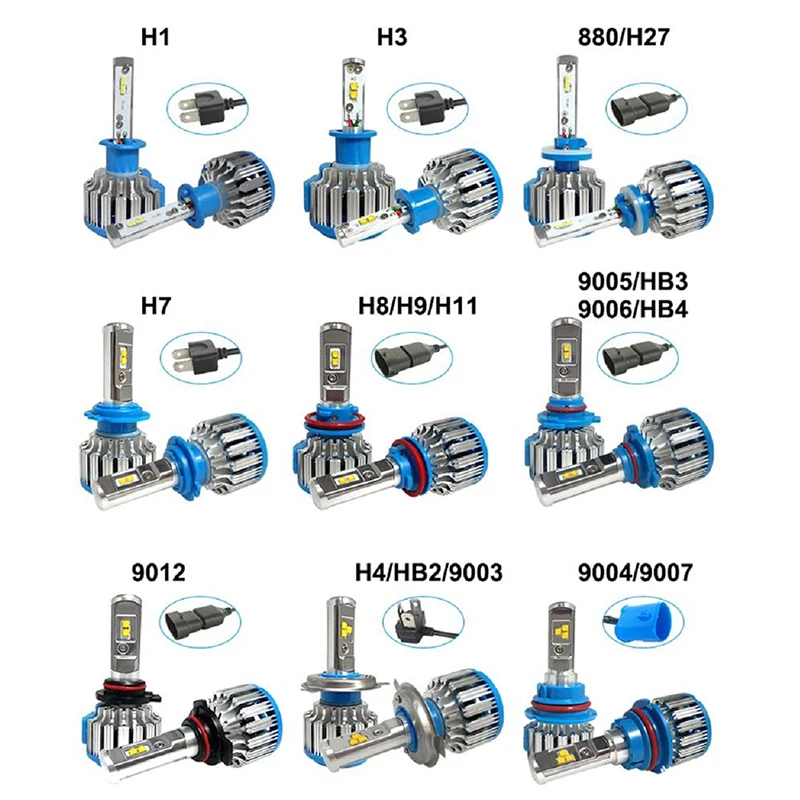 Автомобильные аксессуары фары 12V Led H3 H7 H4 светодиодные дальнего и ближнего света