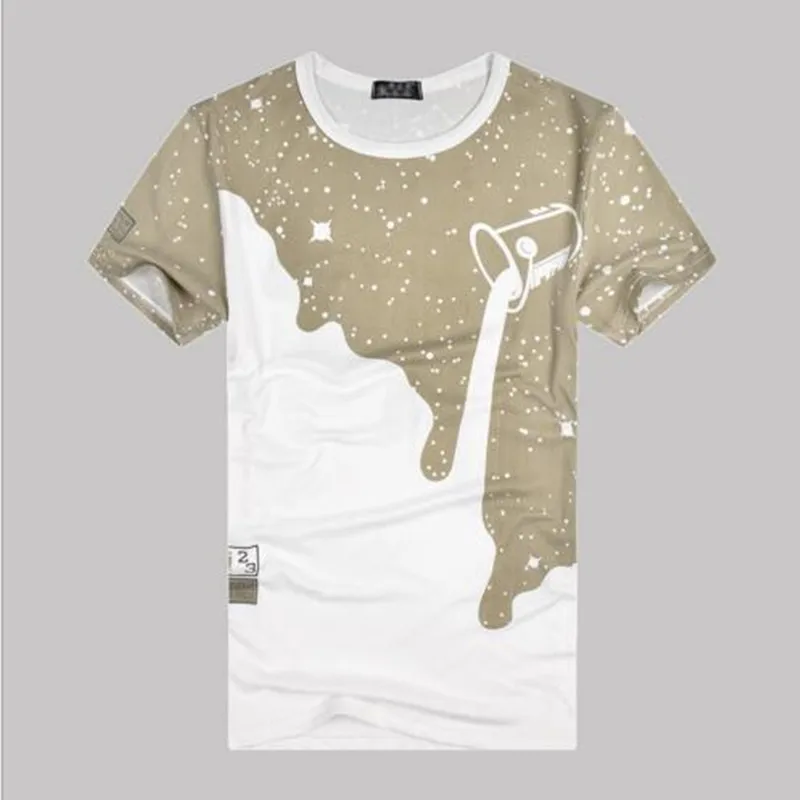 Мужская хлопковая футболка с коротким рукавом 3D принтом|shirt cardigan|fashion women t shirtshirt