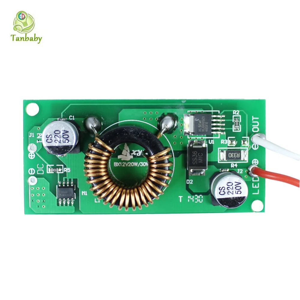 

Tanbaby LED Driver Inside DC12V 30W Constant Current LED Power Supply For Integrated High power LED Beads or Led floodlight