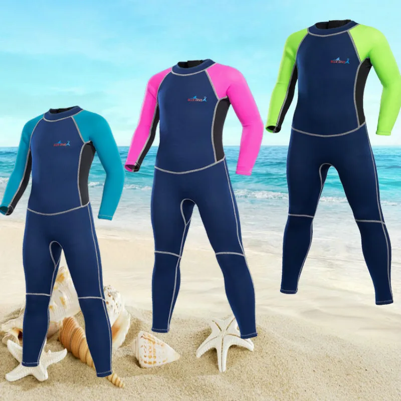 2mm Neoprene children Surf Surfing Wetsuit Girl Boy Kids Airtight Warm