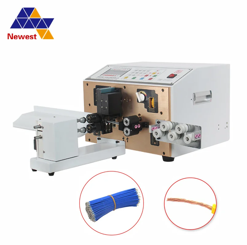 

220v/50hz automatic wire cutting and stripping machine,two head terminal crimping machine,wire cutting stripping and crimping
