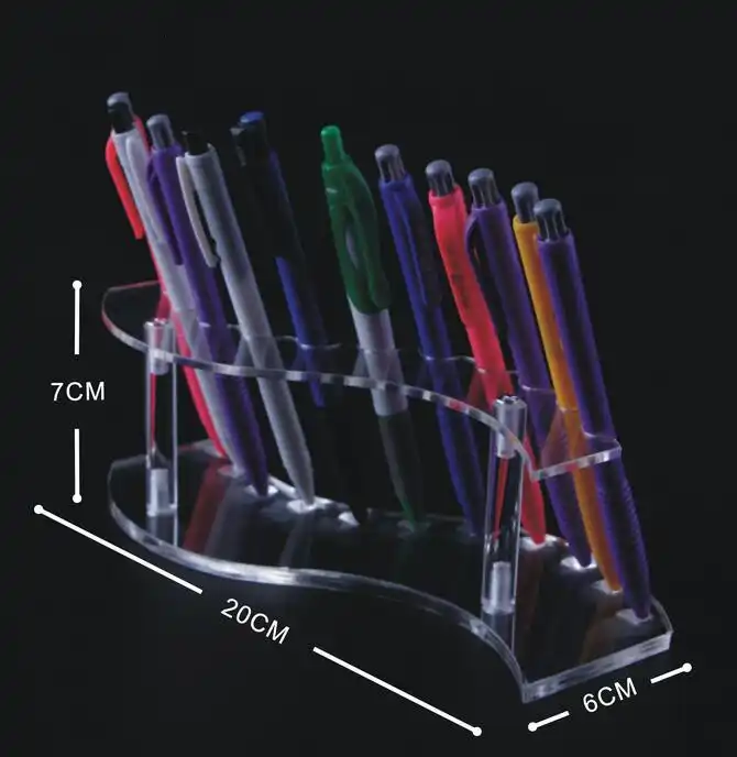 Pencil Pen Makeup Brush Eyebrow Acrylic Display Stand Rack Organizer Holder RS