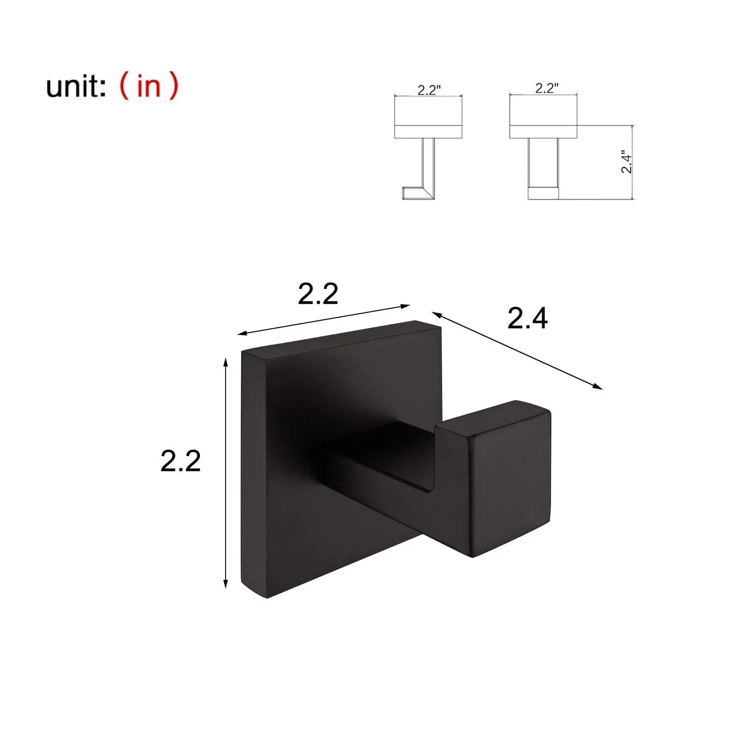 Черный Полотенца крючок для одежды 304 нержавеющая сталь Ванная комната ...