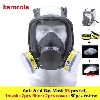 

55in1 chemical Acid Gas Mask 6800 Full Face Facepiece Respirator mask For Painting Spraying anti-dust laboratory