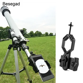 

Besegad Cell Phone Camera Bracket Mount Holder Spotting Scope Telescope Adapter Photographed for iPhone X 8 7 6 Plus Accessory