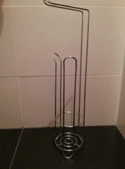 Держатели для хранения Европейский стиль рулон стенд популярный современный минималистский нержавеющая сталь пол тип держатель для туалетной бумаги