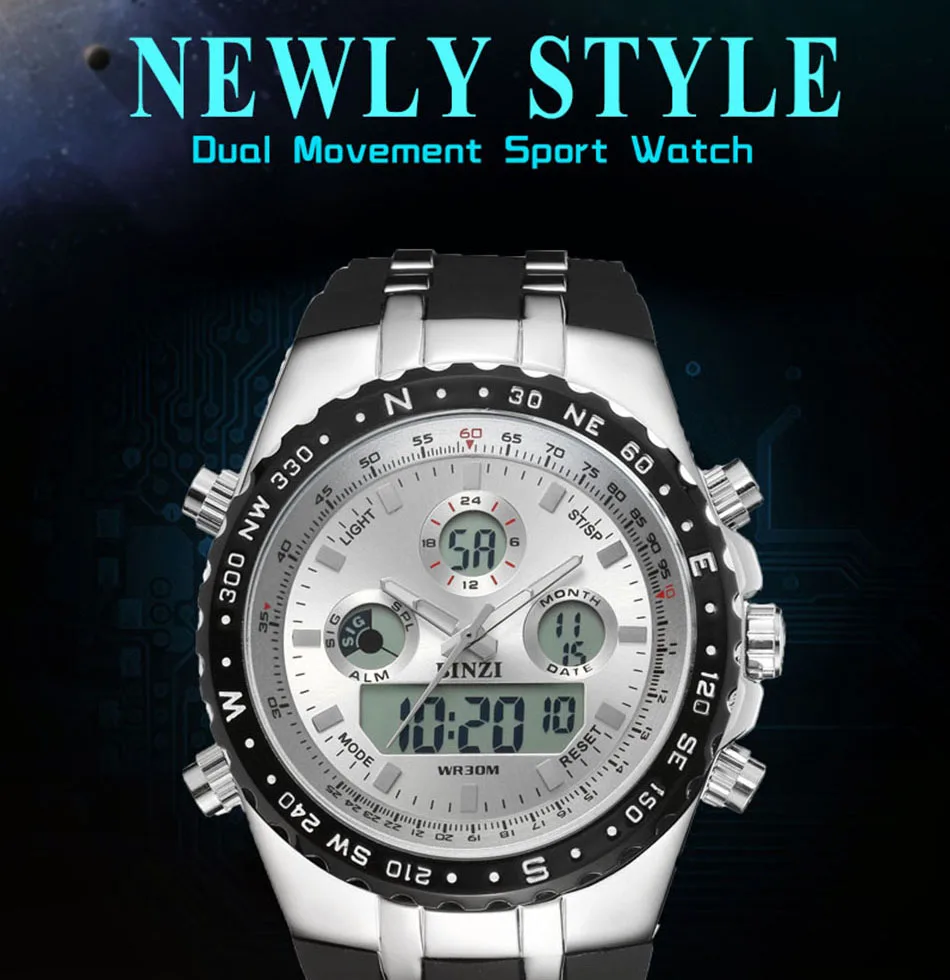 BINZI DUAL DISPLAY WATCH  (1)
