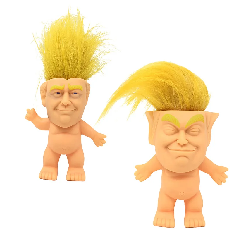 Donald Trump Troll poupée drôle Trump simulation jouet créatif Cool poupée avec Faddish coupe de cheveux décor amusant blague accessoires cadeau