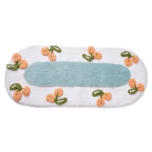 Полиэстер лохматые вишневые ковры флеш плюшевый коврик для ванной моющийся Противоскользящие коврики для кухни/ванной комнаты/спальни/прихожей