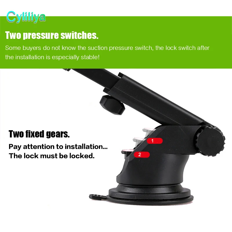 Cheap 50 Easy One Touch 3 Car Mount Universal Phone Holder 360 Degree Suction Cup Cradle Stand Holders for iPhone X Samsung S8 Note 8 7