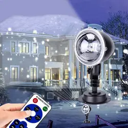 Projecteur Laser flocon de neige 2023, Projection de neige, lumière qui bouge, pour l'extérieur et l'intérieur du jardin, lumière de noël 