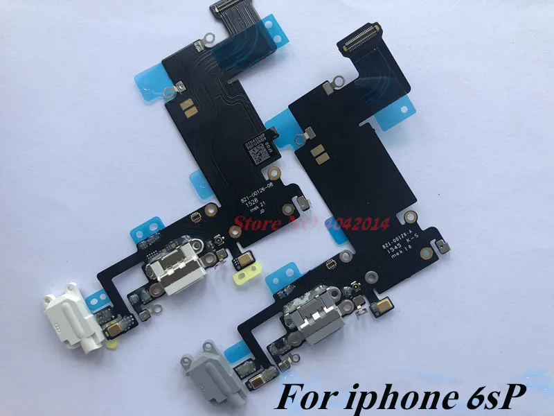 10pcs Original USB charging port dock with microphone Flex cable For iphone 6S plus 6sP Charger Plug connector Headphone Jack