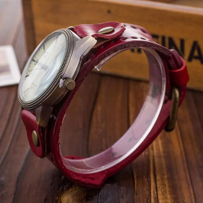 CCQ для мужчин браслет Кварцевые часы Корова кожаный ремешок повседневное спортивные наручные часы подарки TT@ 88