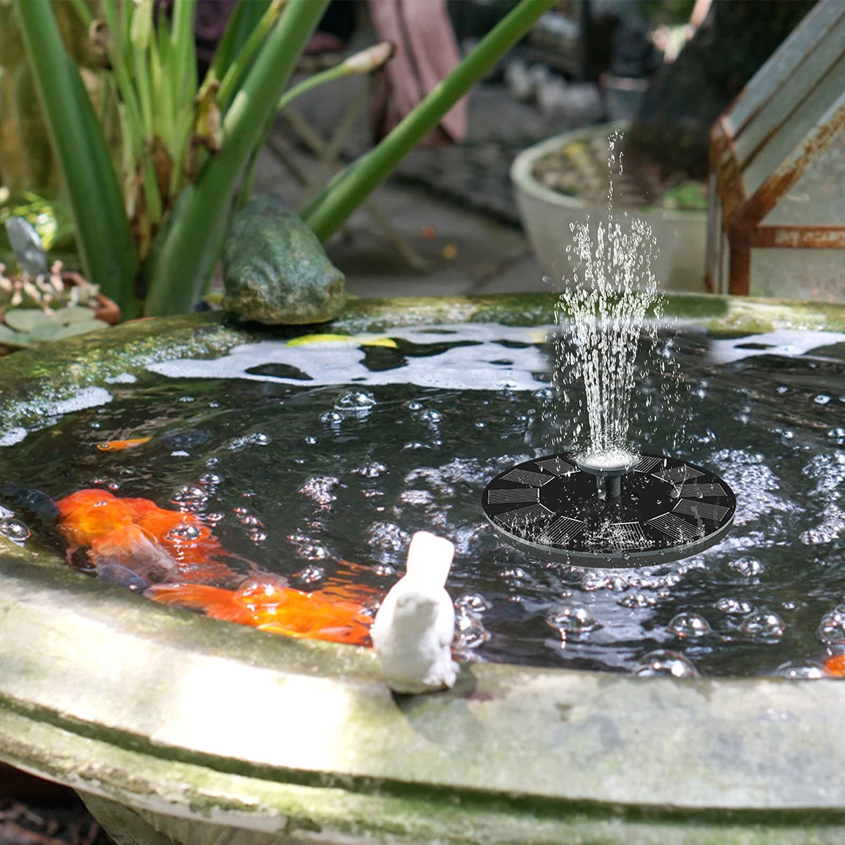 Солнечный фонтанный насос, отдельно стоящий панельный фонтанный насос, комплект водяного насоса для птичьей ванны, сада и патио, полива на открытом воздухе