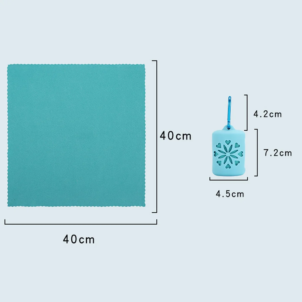 Soft Microfiber Quick Dry Towel 40 x 40cm Beach Cooling Quick Drying Sweat Travel Sports Beach Swim Travel Shower Bath Gym