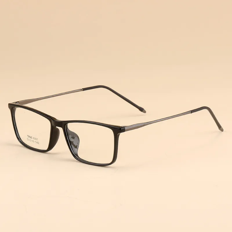 

Business Men Optical Spectacles Glasses Frame TR90 Myopia Prescription Clear Lense Optical Plain Mirror 2019 Decorative Frames