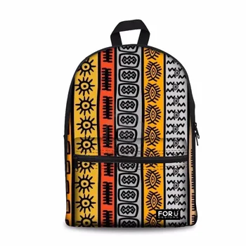 

Customized Backpack Female African Traditional Printed Rucksack Teenager Girls Boys Daily Daypack Casual Bolsa for Travel 2019