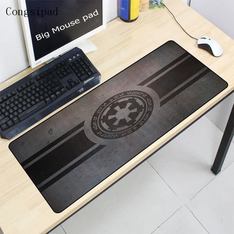  Congsipad Natural Rubber Star War Computer Gaming Darth Vader Print Locking Edge Large Mousepad for
