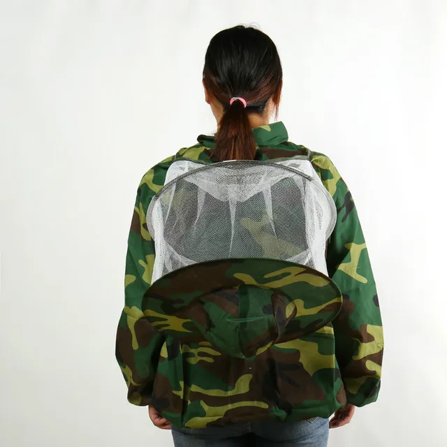 1Db Védőruházat Méhméhruha Ruházat Elleni Teljes Készlet, Sűrített Féltest Lélegző Álcázása - Image 2