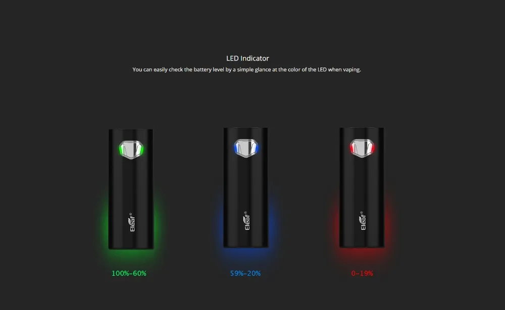 Original Eleaf iJust Mini Mod Battery 1100mAh 25W max E Cigarette Vape Pen Support iJust mini Atomizer Vaporizer 03 (1)