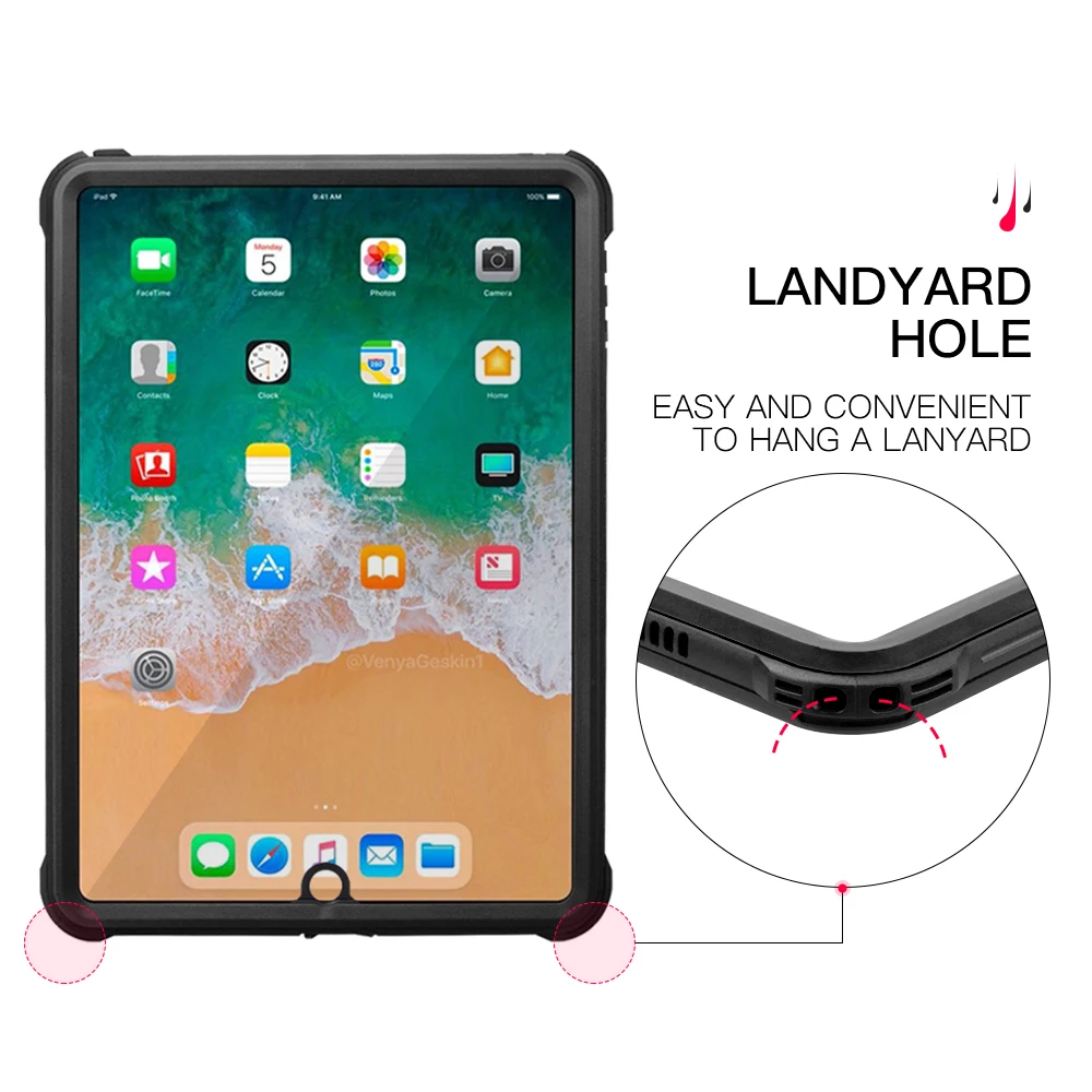 Для iPad Pro 10,5 чехол, чехол для iPad Pro 10,5 Smart Cover противоударный пылезащитный водонепроницаемый ТПУ задняя крышка