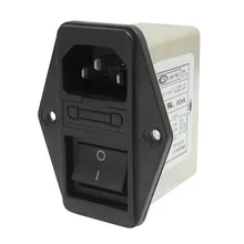 THGS Solder Lug Terminals IEC 320 C14 EMI Filter Boat Switch Fuse Holder