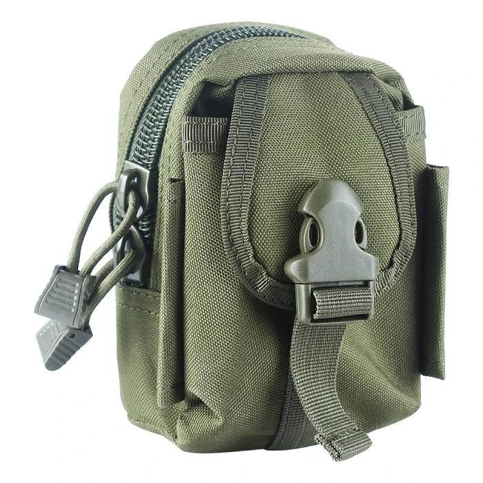 Outdoor Sport Military Tactical Nylon Zipper Waist Bag Molle EDC
