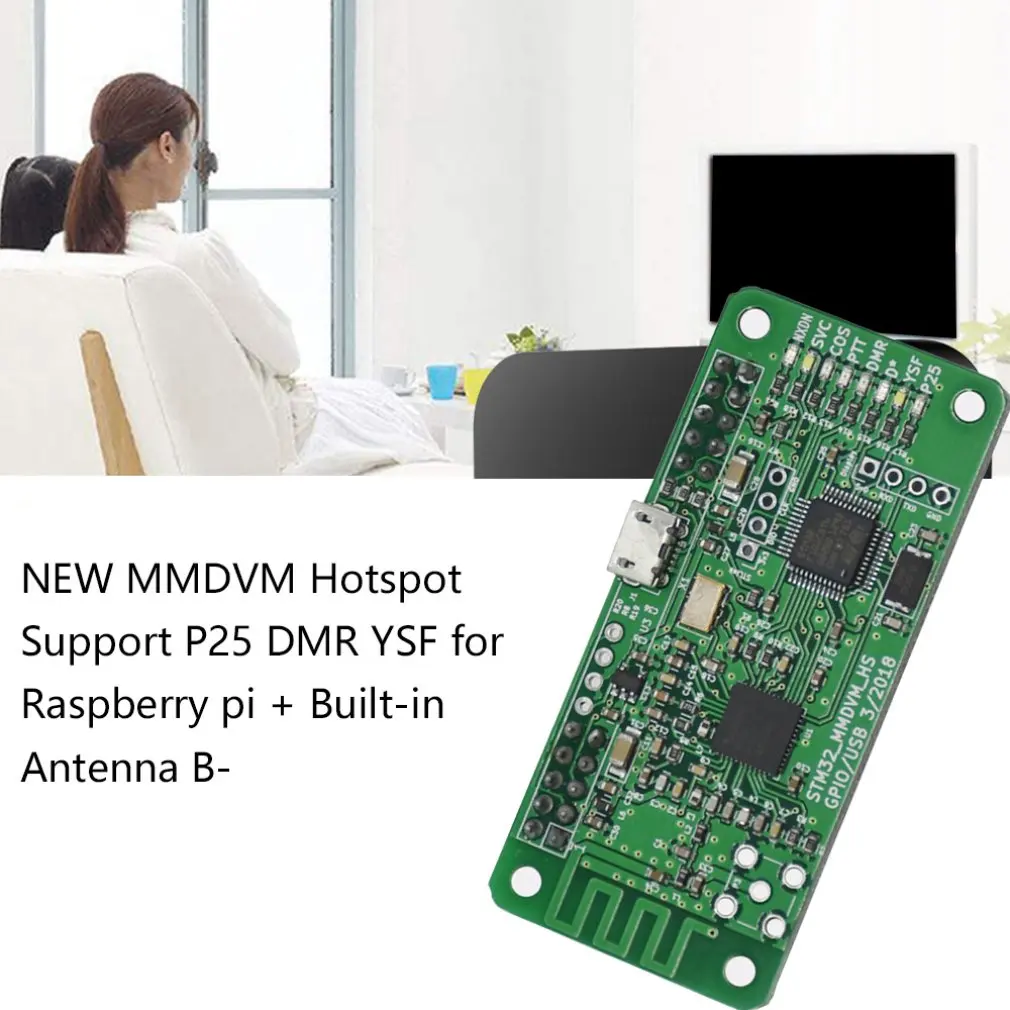 

NEW MMDVM Hotspot Support P25 DMR YSF for Raspberry pi + Built-in Antenna B