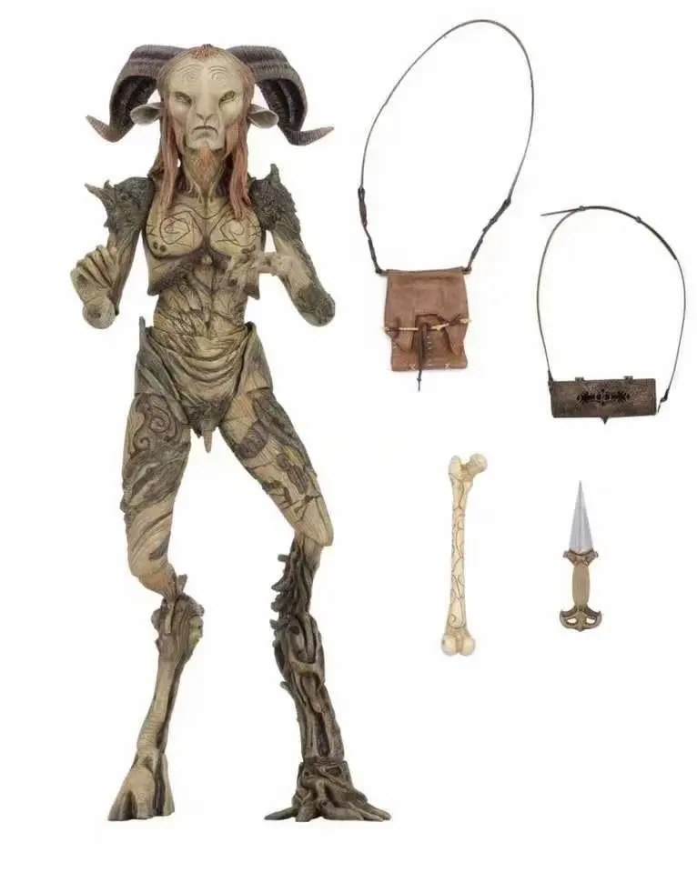 

NECA Pans Labyrinth El Laberinto del Fauno Faun PVC Action Figures Collectible Model Toy Birthday Gift for Kids 22cm