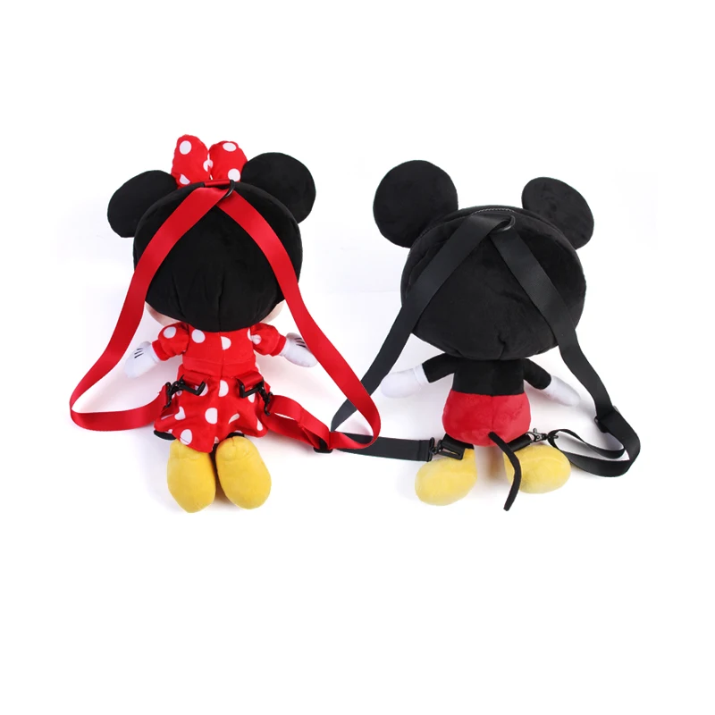 adorable backpack purse plush soft toys for girls boys best gift good quality Mickey plush backpacks kids  (3)